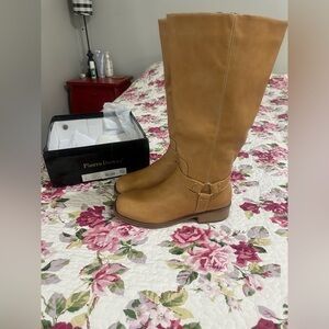 Pierre Dumas Camel Over the Knee Boots